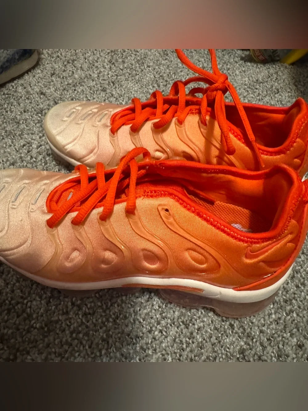 Nike Kids Orange Gradient Lace-Up Sneakers